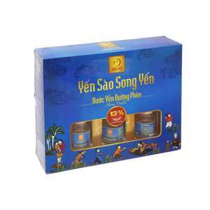 Nước yến đường phèn hương vanilla Song Yến - Lốc 6 lọ 70ml (13% yến)