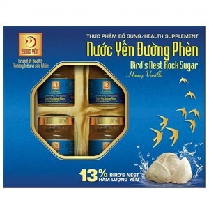 Nước yến đường phèn hương vanilla Song Yến - Lốc 6 lọ 70ml (13% yến)