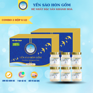 Nước yến Khánh Hoà Kiêng - Hộp 6 lọ