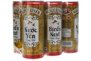 Nước yến ngân nhĩ Wonderfarm hộp 6 lon x 240ml