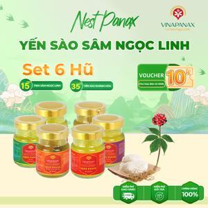 Nước yến sào nhân sâm Khánh Hòa - Lốc 6 lọ 70ml