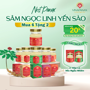 Nước yến sào nhân sâm Khánh Hòa - Lốc 6 lọ 70ml