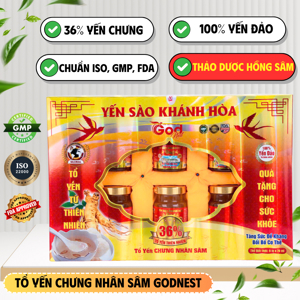 Nước yến sào nhân sâm Khánh Hòa - Lốc 6 lọ 70ml