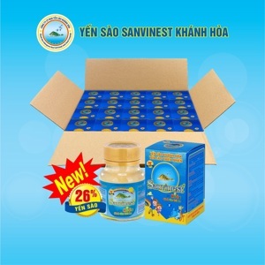 Nước yến sào Sanest Khánh Hòa cho trẻ em hủ 62ml - Thùng 60 lọ