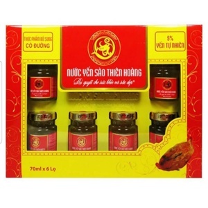 Nước yến sào Thiên Hoàng có đường hộp 6 hũ x 70ml