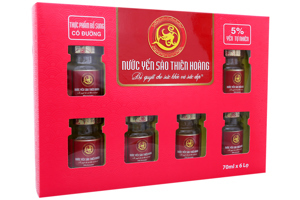 Nước yến sào Thiên Hoàng có đường hộp 6 hũ x 70ml