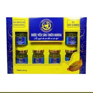 Nước yến sào Thiên Hoàng không đường hũ hộp 6 hũ x 70ml