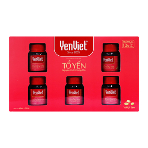 Nước yến sào Yến Việt hương sen hộp 5 hũ x 65ml