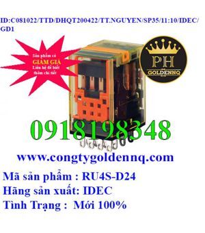 Rơ le trung gian 14 chân IDEC 24VDC RU4S-D24