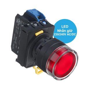 Nút nhấn có đèn loại nhấn giữ Idec Izumi YW1L-AF2E10QM3R