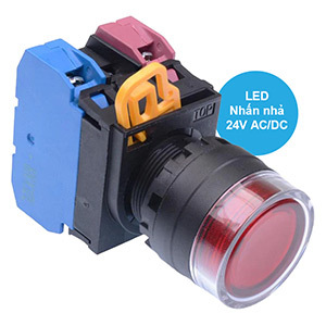 Nút nhấn có đèn loại nhấn giữ Idec Izumi YW1L-MF2E11Q4R