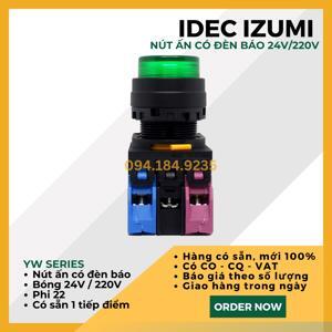 Nút nhấn Idec Izumi YW1L-M2E01Q4G