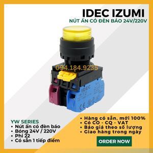 Nút nhấn Idec Izumi YW1L-M2E01Q4Y