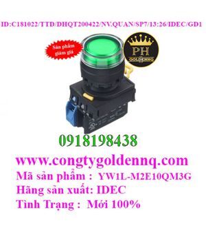 Nút nhấn nhả IDEC YW1L-M2E10QM3G