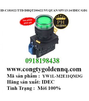 Nút Nhấn Nhả IDEC YW1L-M2E11QM3G