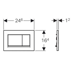 Nút xả thải toilet Geberit 588.53.591