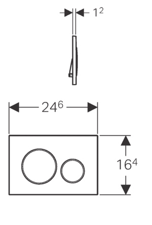 Nút xả thải toilet Geberit 588.53.532