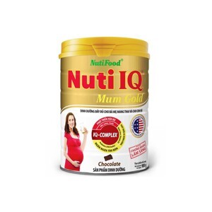 Sữa bột Nutifood Nuti IQ Mum Gold - hộp 900g (dành cho bà mẹ mang thai và cho con bú)