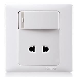 Ổ cắm 2 chấu kèm công tắc 2 chiều 51074BTY