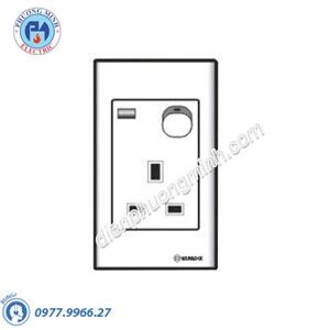 Ổ cắm 3 chấu Sino Vanlock S1813SN