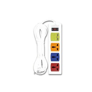 Ổ cắm 3 ổ 3 chấu kèm cổng sạc USB Multi 3S3U