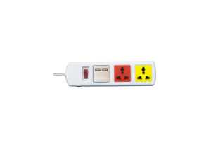 Ổ cắm 3D có cổng USB nắp che dây 3m x 2 LiOA 3D32WNUSB