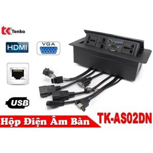 Ổ cắm âm bàn họp Desktop Socket Tenko TK-AS02DN