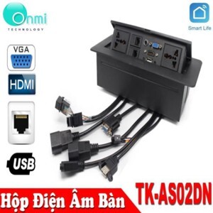 Ổ cắm âm bàn họp Desktop Socket Tenko TK-AS02DN