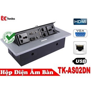 Ổ cắm âm bàn họp Desktop Socket Tenko TK-AS02DN