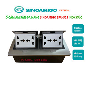 Ổ cắm âm sàn đôi SINO Amigo SPU-52S