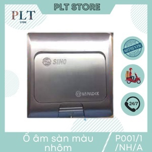 Ổ cắm âm sàn SINO màu nhôm P001/1/NH/A