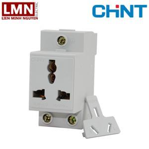 Ổ cắm cài thanh ray 3 chấu Chint AC30-124