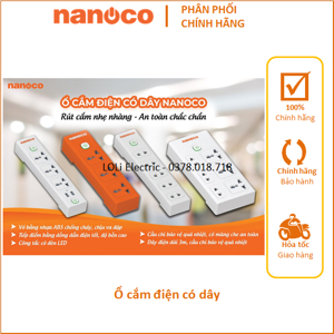 Ổ cắm có dây Nanoco Panasonic NES332U-3