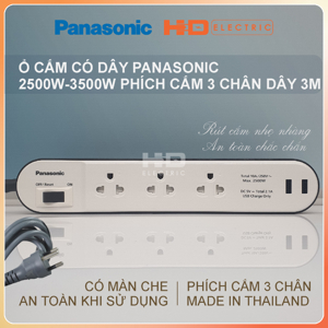 Ổ cắm có dây Panasonic WCHG28334