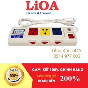 Ổ cắm công suất lớn 3 lỗ 2,5m Lioa 3OFSSA2.5-2