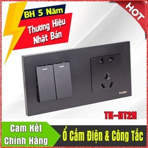 Ổ cắm công tắc âm tường 2 Module Tenko TK-HT2N