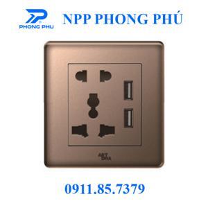 Ổ cắm đa năng + 2 USB Artdna V12-C06E24