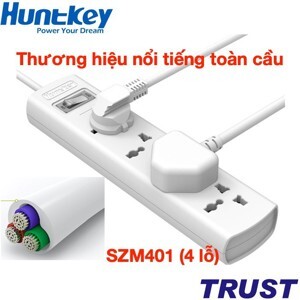 Ổ cắm đa năng chống sét Huntkey SZM401