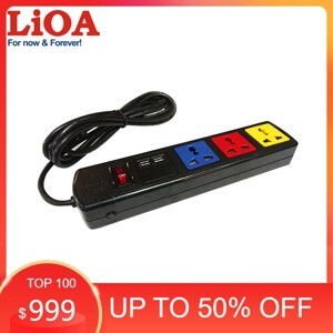 Ổ cắm đa năng có cổng sạc USB 4 ổ 3m Lioa 4D32WNUSB