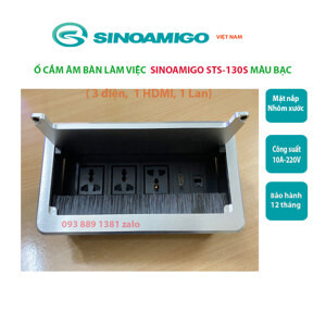 Ổ cắm điện âm bàn Sino Amigo STS-130S