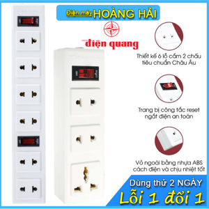 Ổ cắm điện chịu nhiệt Điện Quang ĐQ 002A-02