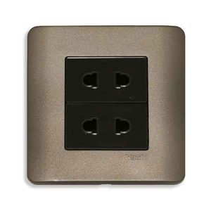 Ổ cắm điện Đôi hai chấu Schneider E84426U2_G19