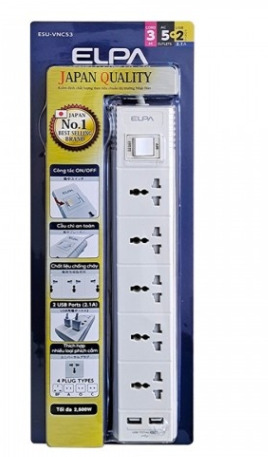 Ổ cắm điện Elpa ESU-VNC53