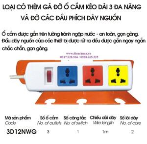 Ổ cắm điện LiOA 3D12NWG