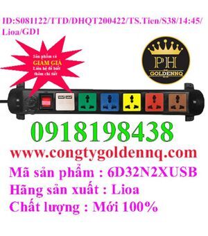 Ổ cắm điện LiOA 6D32N2XUSB