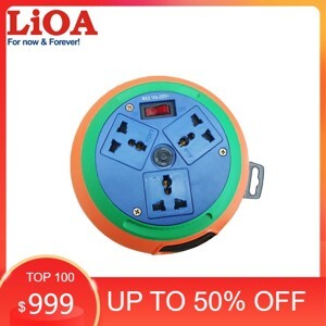 Ổ cắm điện quay tay 3 ổ Lioa DB53-10A