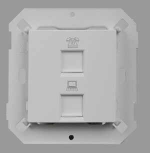 Ổ cắm điện thoại RJ11 & ổ cắm dữ liệu RJ45 80599
