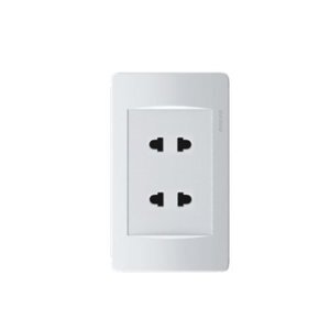 Ổ cắm đôi 2 chấu Roman RVB820