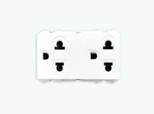 Ổ cắm đôi 3 chấu MPE A6UES2