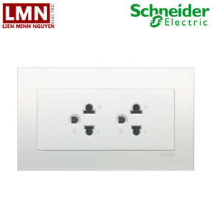 Ổ cắm đôi 3 chấu Schneider KBT426UEST2_G19